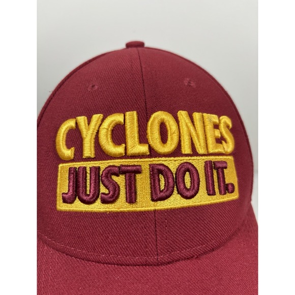 Nike Cyclones Just Do It Embroidery Snapback Hat Cap Legacy91 Dri-fit Iowa State - Picture 7 of 14